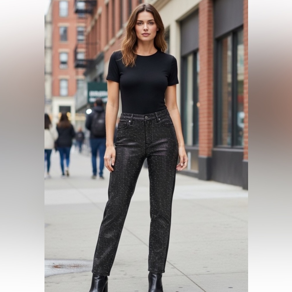 Blue B Rhinestone Jeans - Picture 3 of 12